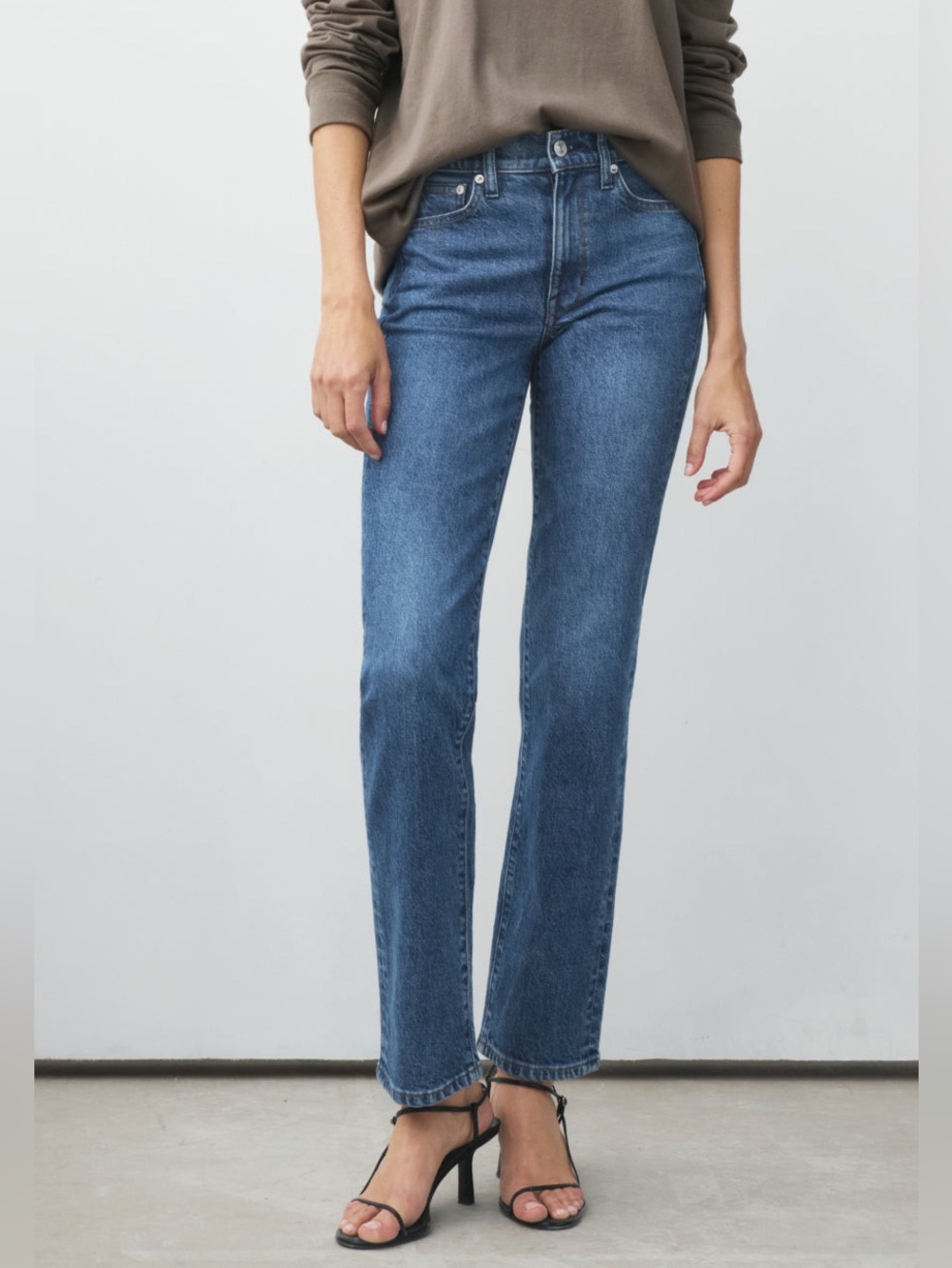 AYR The Lala Jeans True Story Straight Leg Blue Size 29 Short